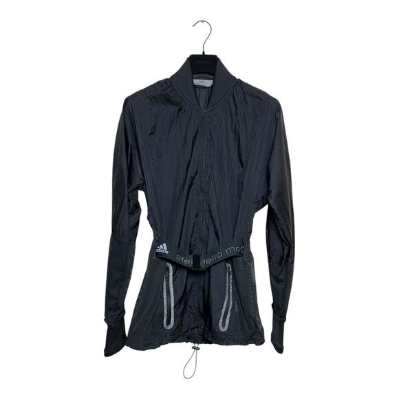 Stella McCartney x Adidas Black Belted Windbreaker Medium - Picture 3 of 7